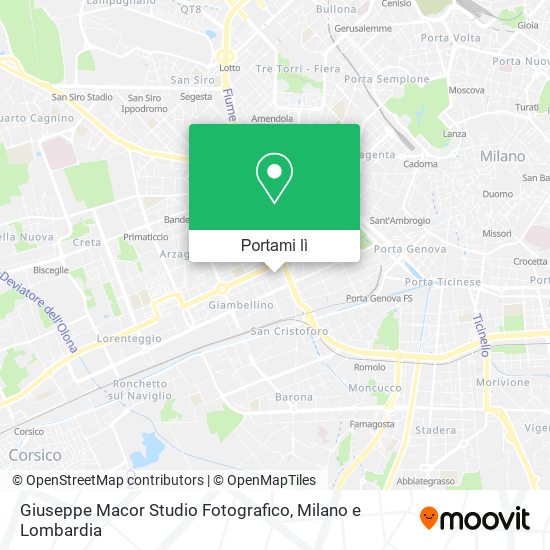 Mappa Giuseppe Macor Studio Fotografico