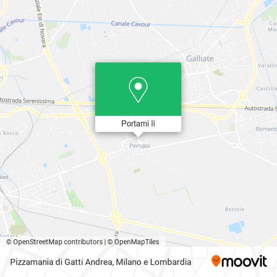 Mappa Pizzamania di Gatti Andrea