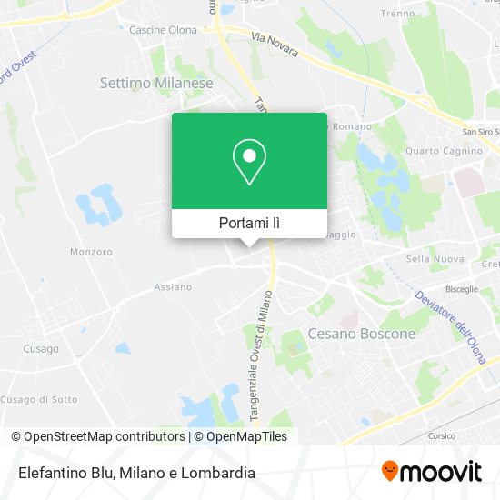 Mappa Elefantino Blu