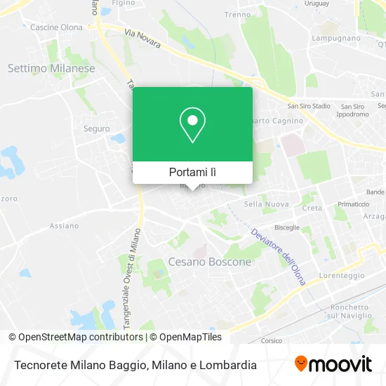 Mappa Tecnorete Milano Baggio