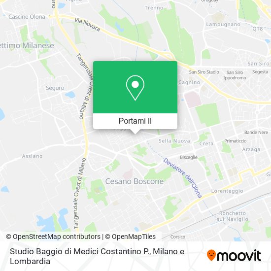 Mappa Studio Baggio di Medici Costantino P.