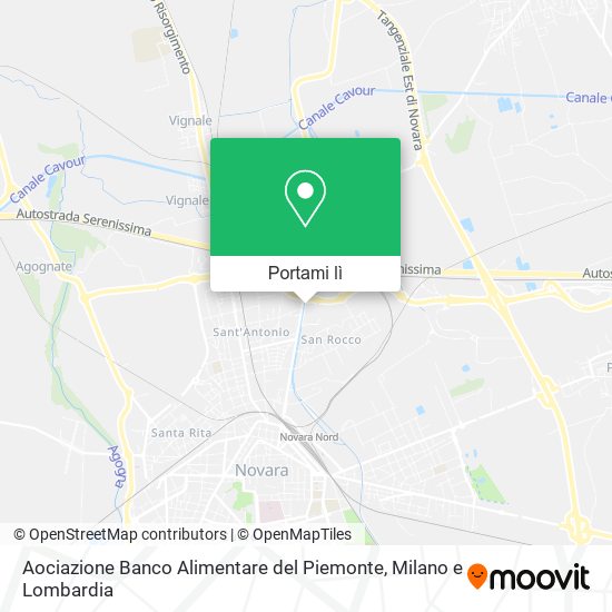 Mappa Aociazione Banco Alimentare del Piemonte