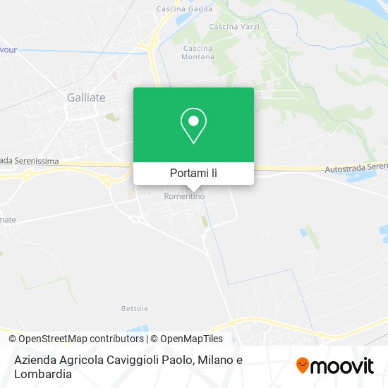 Mappa Azienda Agricola Caviggioli Paolo