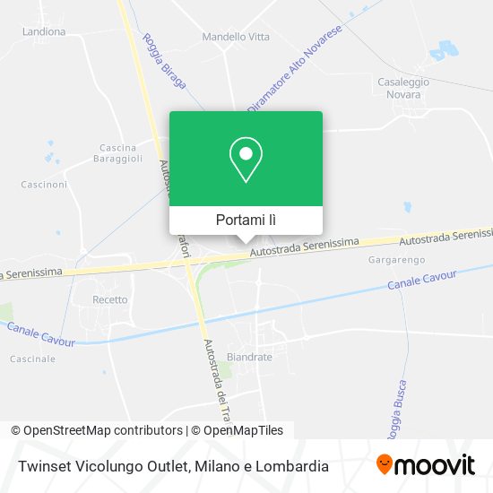 Mappa Twinset Vicolungo Outlet