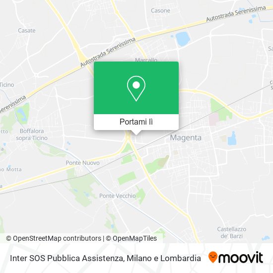 Mappa Inter SOS Pubblica Assistenza