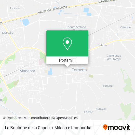 Mappa La Boutique della Capsula