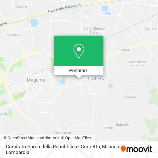 Mappa Comitato Parco della Repubblica - Corbetta