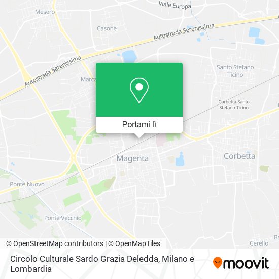 Mappa Circolo Culturale Sardo Grazia Deledda