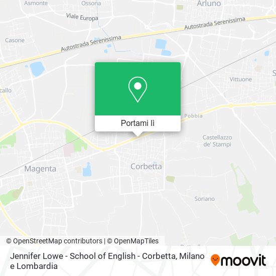 Mappa Jennifer Lowe - School of English - Corbetta