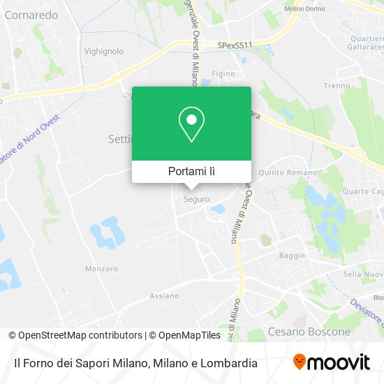 Mappa Il Forno dei Sapori Milano