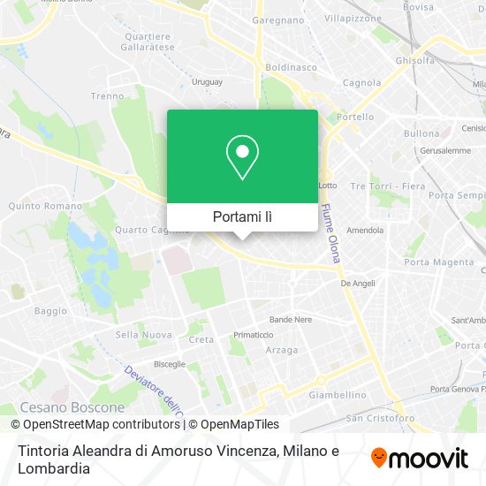 Mappa Tintoria Aleandra di Amoruso Vincenza