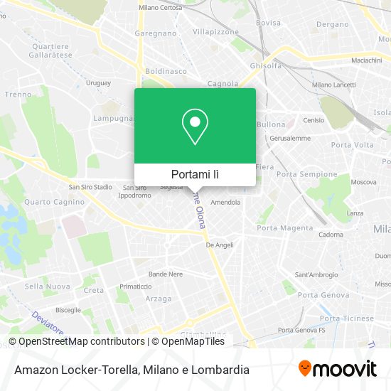 Mappa Amazon Locker-Torella