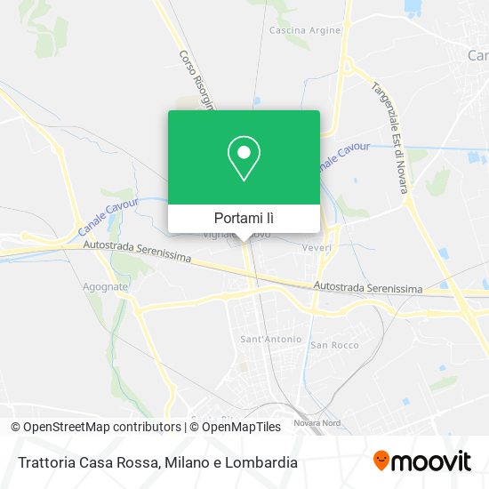 Mappa Trattoria Casa Rossa