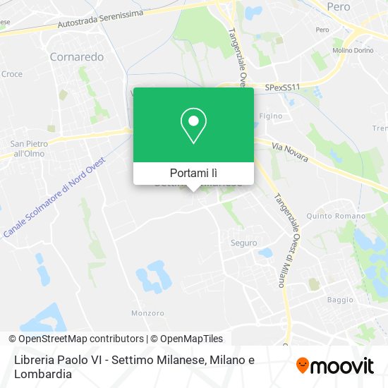 Mappa Libreria Paolo VI - Settimo Milanese