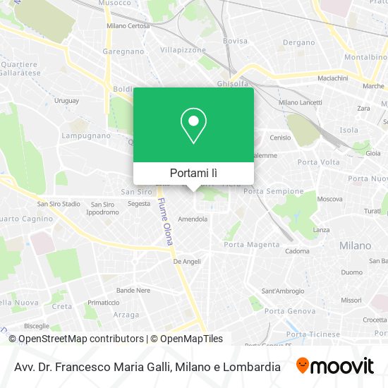 Mappa Avv. Dr. Francesco Maria Galli