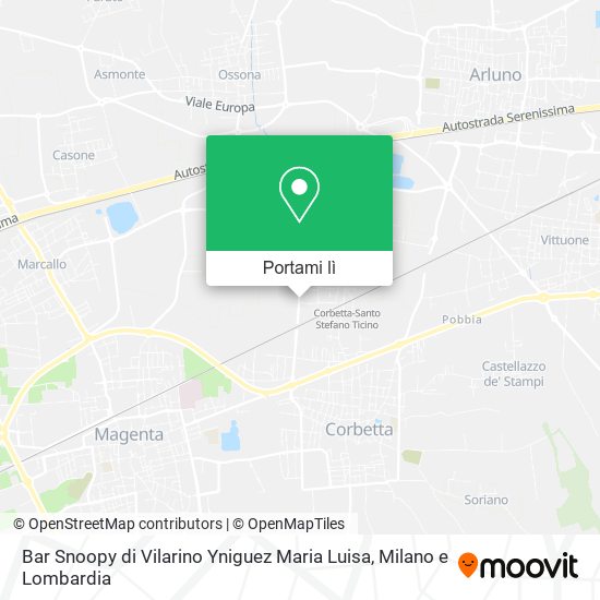 Mappa Bar Snoopy di Vilarino Yniguez Maria Luisa