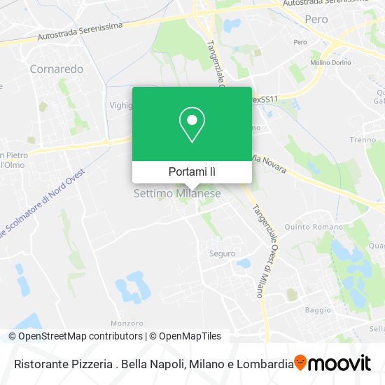 Mappa Ristorante Pizzeria . Bella Napoli