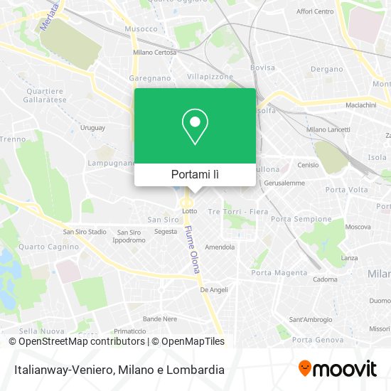 Mappa Italianway-Veniero