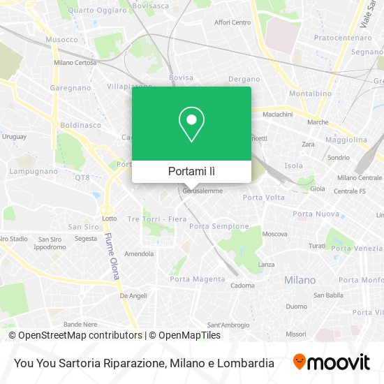 Mappa You You Sartoria Riparazione