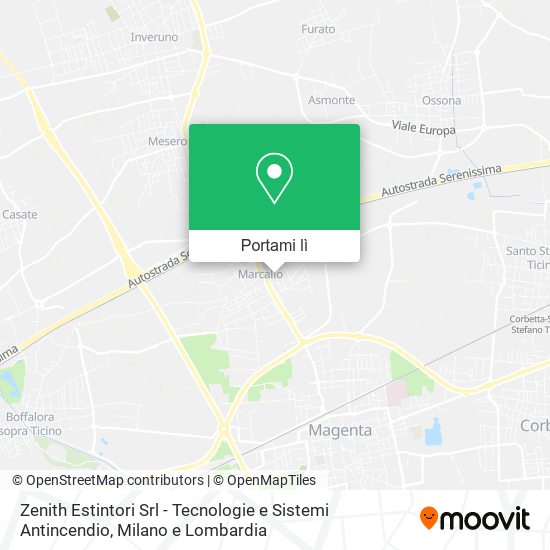 Mappa Zenith Estintori Srl - Tecnologie e Sistemi Antincendio