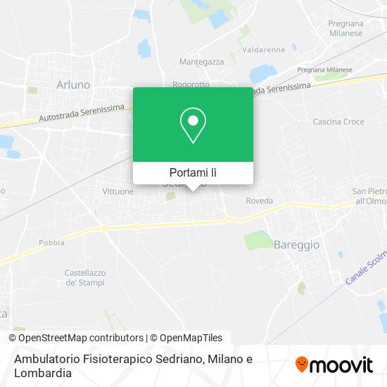 Mappa Ambulatorio Fisioterapico Sedriano