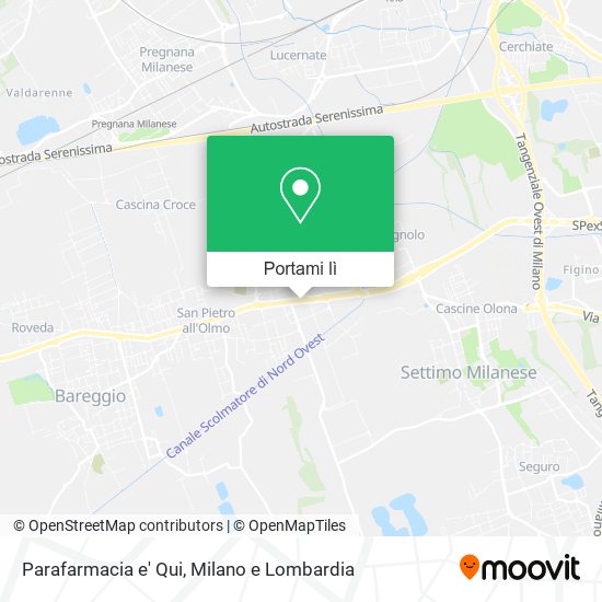 Mappa Parafarmacia e' Qui