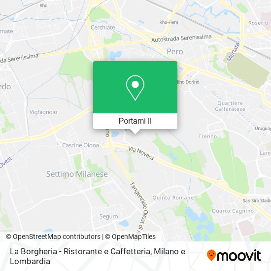Mappa La Borgheria - Ristorante e Caffetteria
