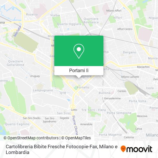 Mappa Cartolibreria Bibite Fresche Fotocopie-Fax