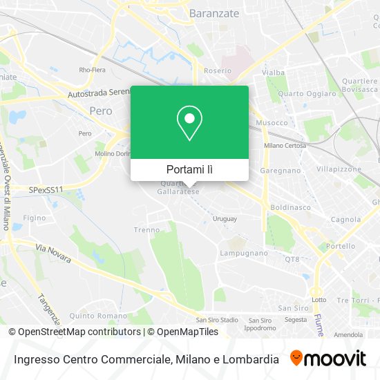 Mappa Ingresso Centro Commerciale