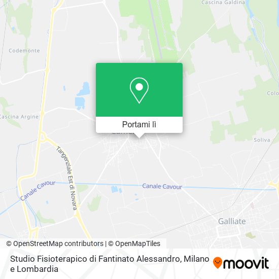 Mappa Studio Fisioterapico di Fantinato Alessandro