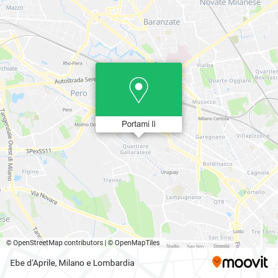Mappa Ebe d'Aprile