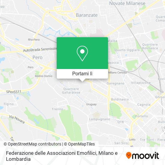 Mappa Federazione delle Associazioni Emofilici