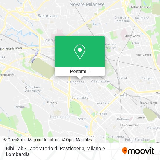 Mappa Bibi Lab - Laboratorio di Pasticceria