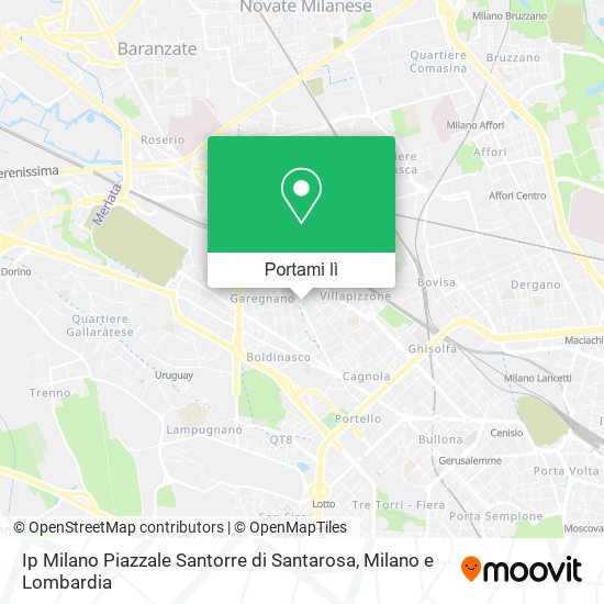 Mappa Ip Milano Piazzale Santorre di Santarosa