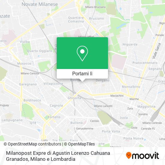 Mappa Milanopost Expre di Agustin Lorenzo Cahuana Granados