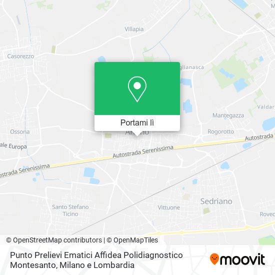 Mappa Punto Prelievi Ematici Affidea Polidiagnostico Montesanto