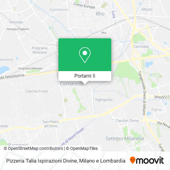 Mappa Pizzeria Talia Ispirazioni Divine