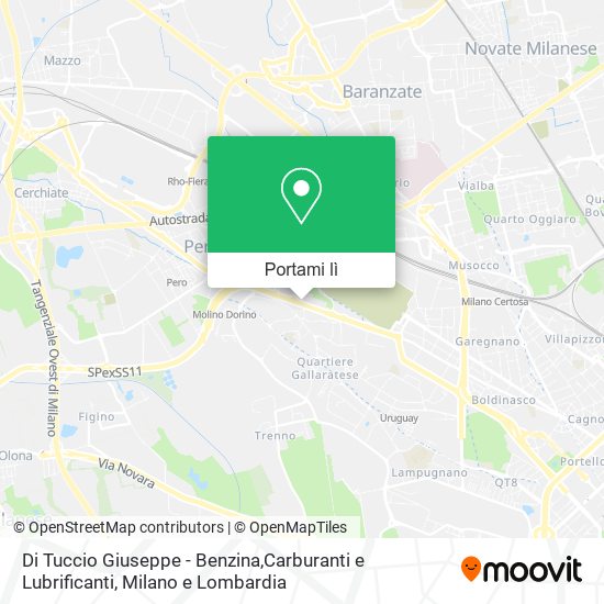 Mappa Di Tuccio Giuseppe - Benzina,Carburanti e Lubrificanti