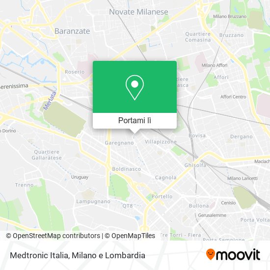 Mappa Medtronic Italia