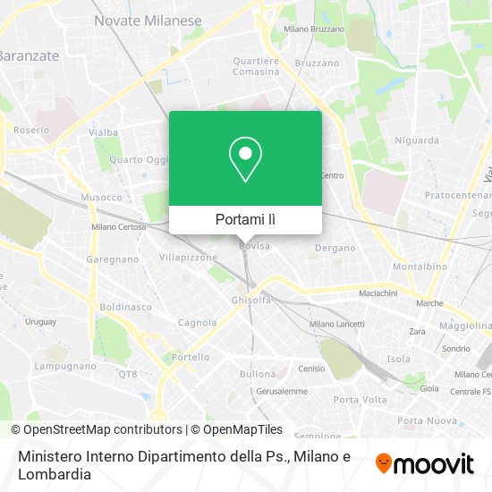 Mappa Ministero Interno Dipartimento della Ps.