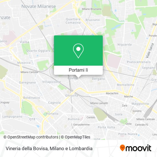Mappa Vineria della Bovisa
