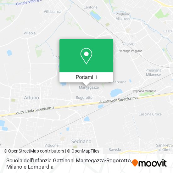 Mappa Scuola dell'Infanzia Gattinoni Mantegazza-Rogorotto