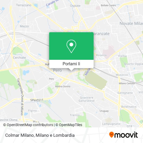 Mappa Colmar Milano