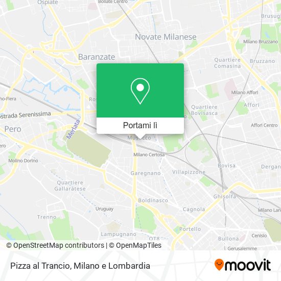 Mappa Pizza al Trancio