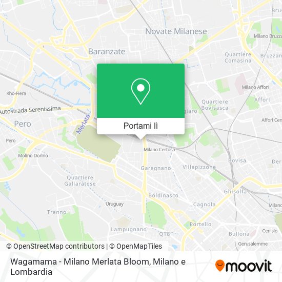 Mappa Wagamama - Milano Merlata Bloom