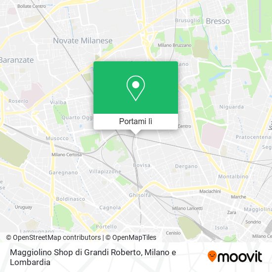 Mappa Maggiolino Shop di Grandi Roberto