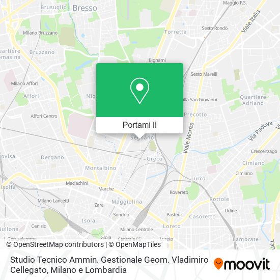 Mappa Studio Tecnico Ammin. Gestionale Geom. Vladimiro Cellegato