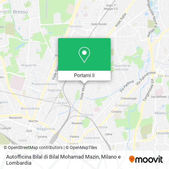 Mappa Autofficina Bilal di Bilal Mohamad Mazin