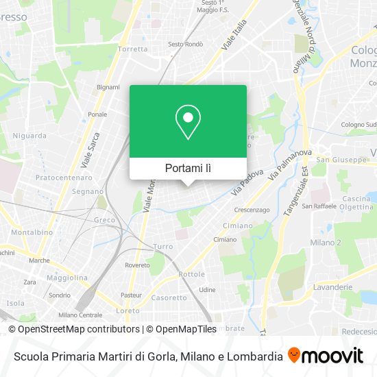 Mappa Scuola Primaria Martiri di Gorla