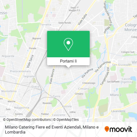 Mappa Milano Catering Fiere ed Eventi Aziendali